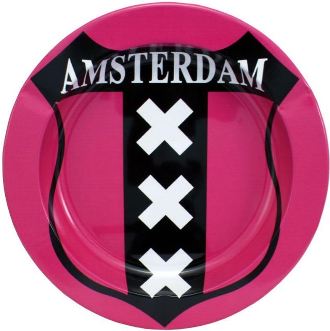 Metall Ascher Lizenz Aschenbecher The Bulldog Amsterdam 